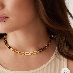Mango gold chain necklace